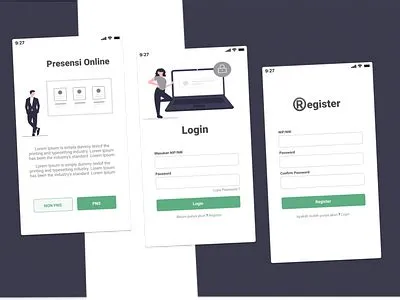 Presensi Online by misbach on Dribbble