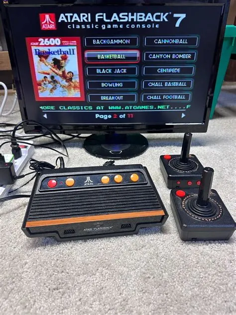 Atari Flashback Classic Game Console With 2 Wireless Controllers Retro ...