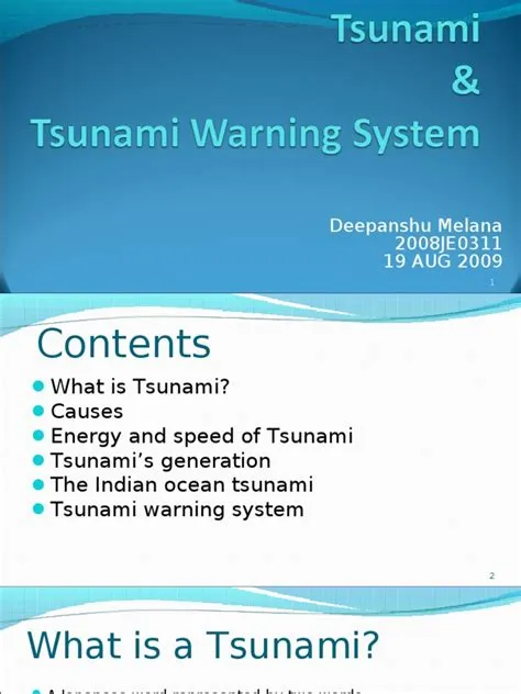 Tsunami Warning System | PDF | Tsunami | Wavelength