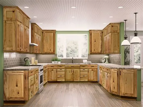 Rustic Pine Kitchen Cabinets