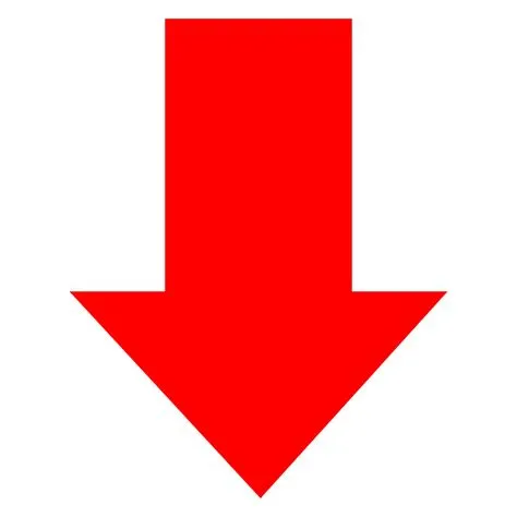 Red Directional Arrow on Transparent Background 16770572 PNG