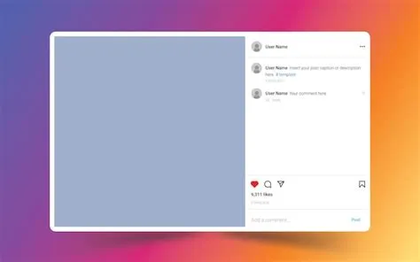 Premium Vector | Social media instagram post template for computer