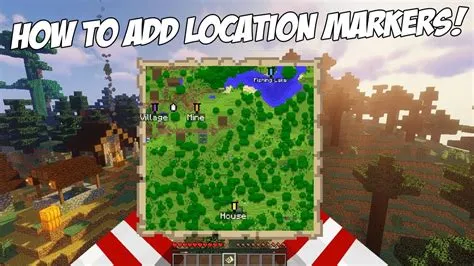 How to add Location Markers to Maps in Minecraft Java - YouTube