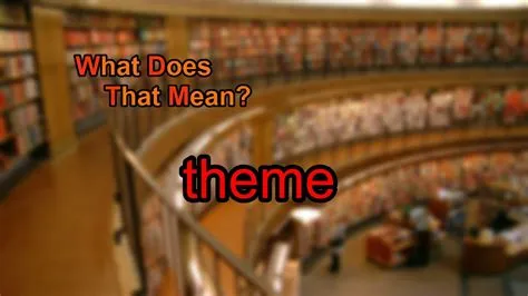 What does theme mean? - YouTube