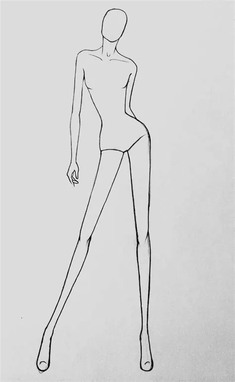 Fashion croquis drawing croquis poses fashion figure drawing fashion ...