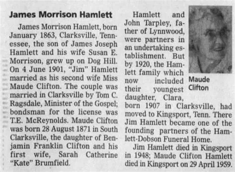 James Morrison Hamlett (1864-1948) - Find a Grave Memorial