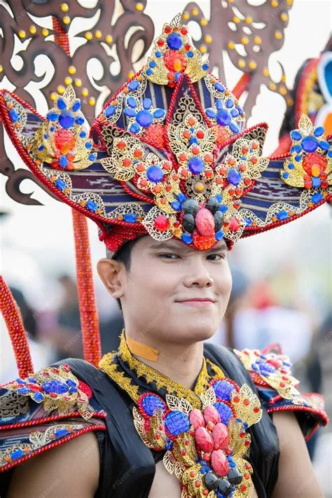 Premium Photo | Male model at the Jember Festival Carnaval