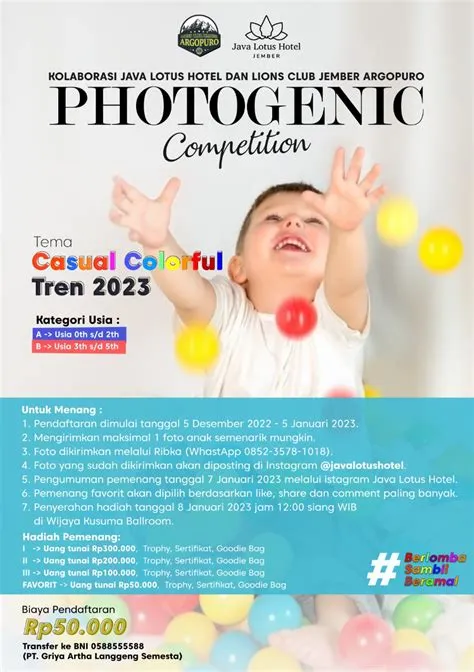 Lomba Fotogenic Balita dan Fashion Model Anak-anak Pemula - Java Lotus ...