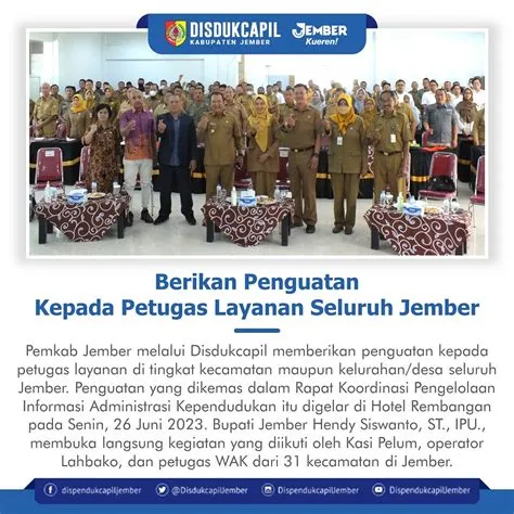 Berikan Penguatan Kepada Petugas Layanan Seluruh Jember ...