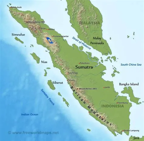 Map of sumatra