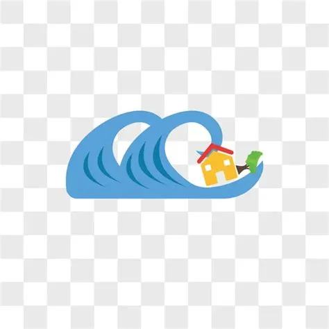 Tsunami hazard Free Stock Vectors