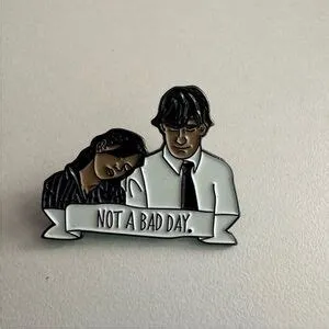 Accessories | The Office Pin Jim Halpert Pam Beesly Not A Bad Day ...