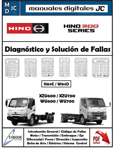 Manual de Diagnóstico y Solución de Fallas Hino 300 Series / XZU600 ...