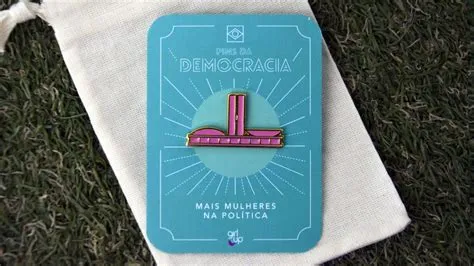 Metal Pin "Democracy" - Sambastudio®