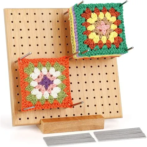 Coopay Crochet Blocking Board, Wooden Crochet Blocking Board and 20 ...
