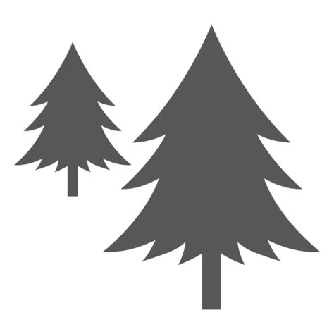 Pine trees icon - Transparent PNG & SVG vector file