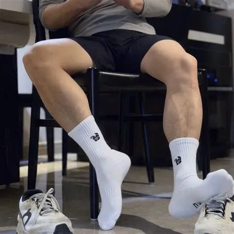 Breathable Cotton Mid-Calf Socks For Men Soft calcetines hombre ...