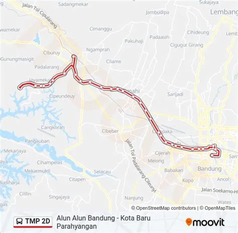 Rute TMP 2D: Jadwal, Pemberhentian & Peta - Alun-Alun Bandung (Diperbarui)