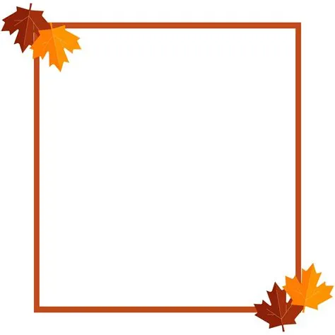 Fall Leaves Printable Borders