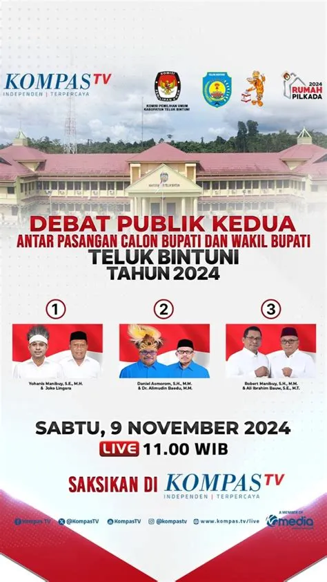 DEBAT PUBLIK KEDUA ANTARPASANGAN CALON BUPATI DAN WAKIL BUPATI TELUK ...