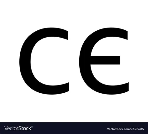 Ce mark icon on white background flat style box Vector Image