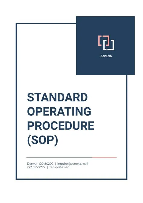 Free IT Standard Operating Procedure Template to Edit Online