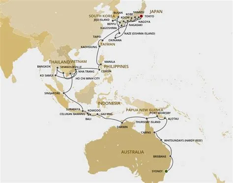 Grand Asia Exploration - Regent Seven Seas (61 Night Cruise from Sydney ...