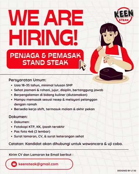 Terbuka Untuk Lulusan SMP Sederajat! Lowongan Kerja Terbaru di Keen ...