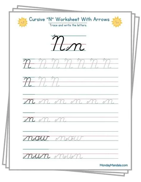 Cursive Alphabet Worksheets (Free PDF Printables A - Z)