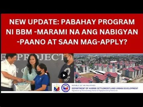 NEW UPDATE: PABAHAY PROGRAM NI BBM MARAMI NA ANG NABIGYAN - PAANO AT ...