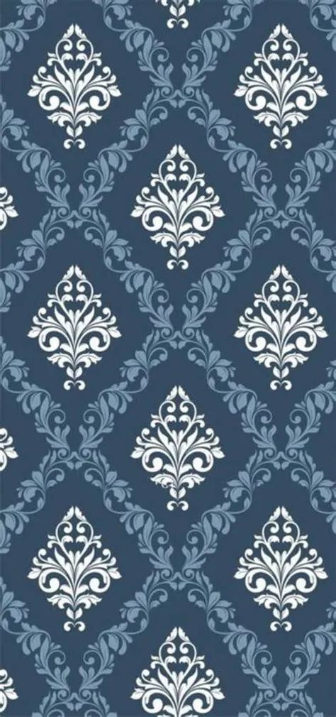 Download Elegant Blue Damask Pattern Wallpaper | Wallpapers.com