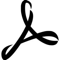 Black adobe reader icon - Free black adobe icons