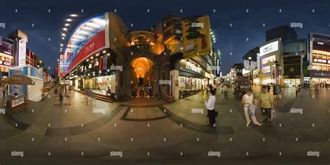 360° view of Chengdu - Chun Xi Road Night -8 - Alamy