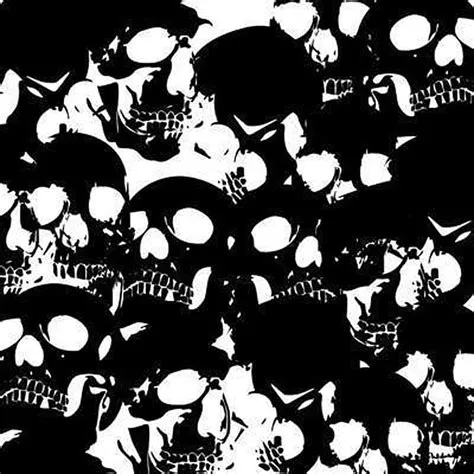 Skull Pattern Background