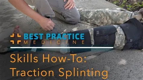 NREMT Skills Sheet: Traction Splinting - YouTube