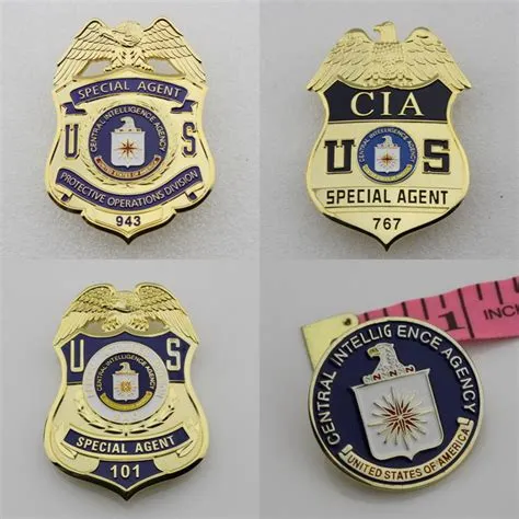 US CIA Special Agent Badge Solid Copper Replica Movie Props (4 optiona ...