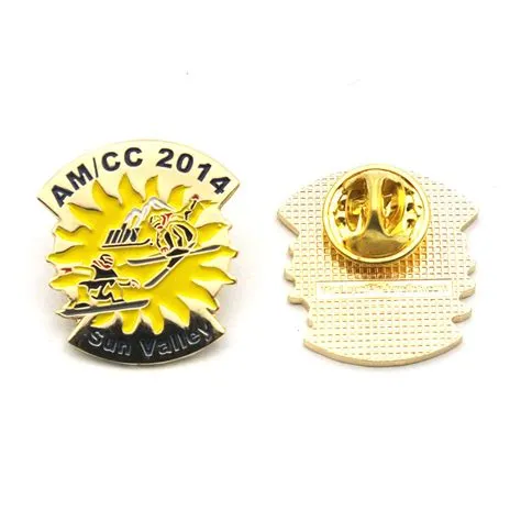 Custom sports logo hard enamel pins - Custom Enamel Pins