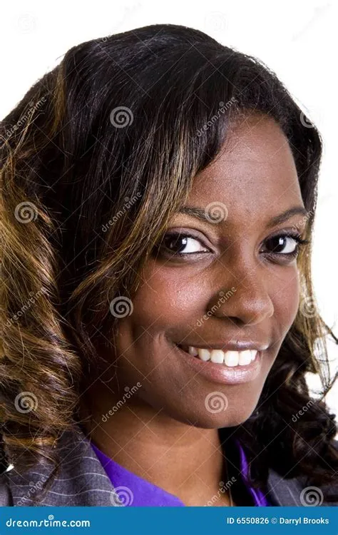 Beautiful Black Woman Nice Smile Stock Photo - Image of afro, lady: 6550826