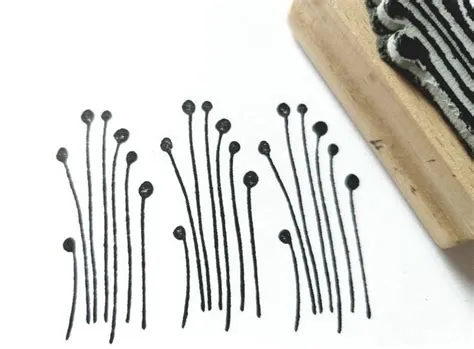 Stempel Grasbüschel Pflanze | DIY Grußkarten, Scrapbooking