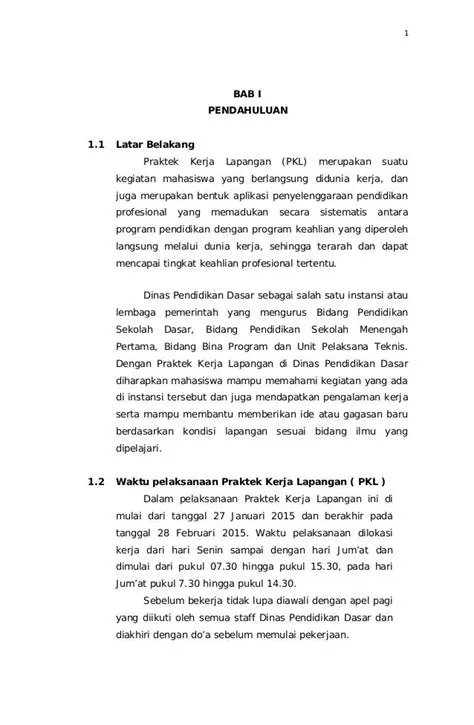 Contoh Laporan Pkl Otkp Pdf - Download Contoh Lengkap Gratis ️