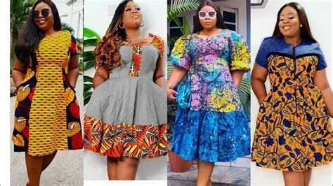 🆕️TRÈS BELLE ROBE TAILLE MOYENNE POUR FEMME RONDE EN WAX/PAGNE MAXI ...