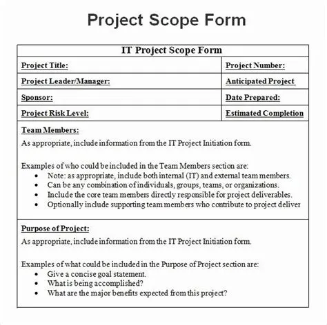 Sample Scopes Of Work Unique 8 Sample Project Scope Templates Pdf Word ...