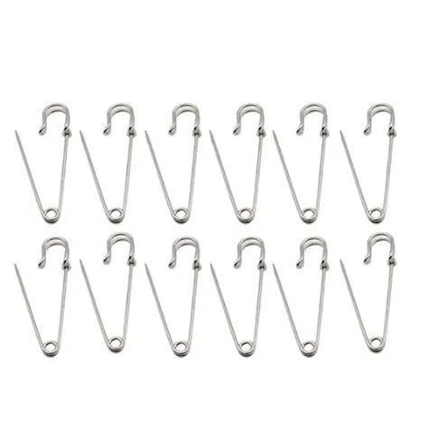 Heavy Duty Safety Pins, Sharp 2.8Inch/7Cm Stainless Steel Fasteners For ...