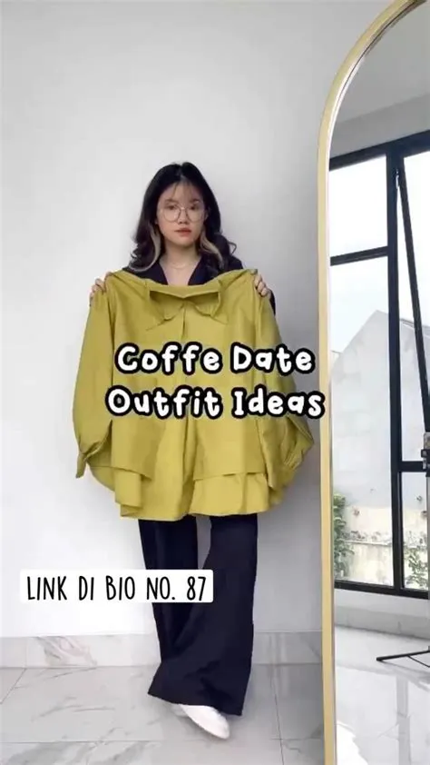 Coffe Date Outfit Idea || 1 kemeja 4 Style || link di Bio no. 87