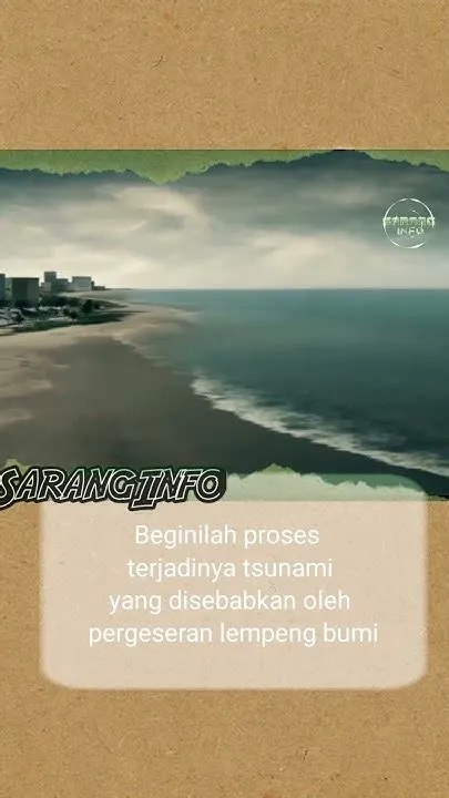 beginilah proses tsunami yang disebabkan gempa tektonik # ...