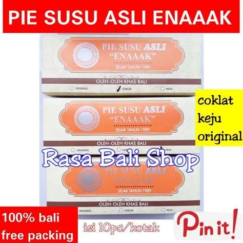 Jual Pie Susu Asli Enaaak Original OLEH-OLEH BALI [10PC] di Seller RASA ...