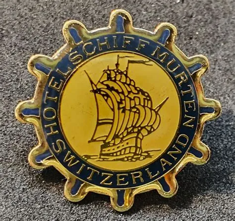 U035 - Pin Hotel Schiff Murten Switzerland Segelschiff | Kaufen auf Ricardo