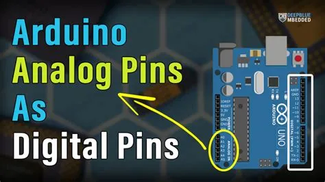 Using Arduino Analog Pins As Digital Output Input Pins