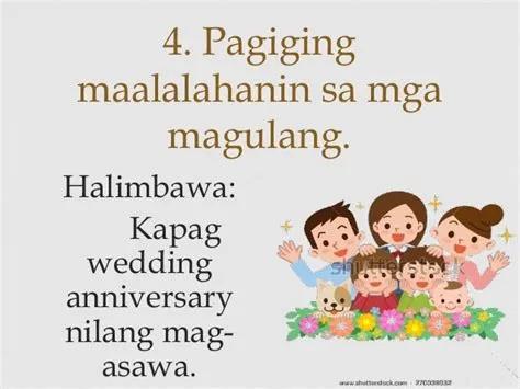 Mga Larawan Na Nagpapakita Ng Paggalang Sa Magulang