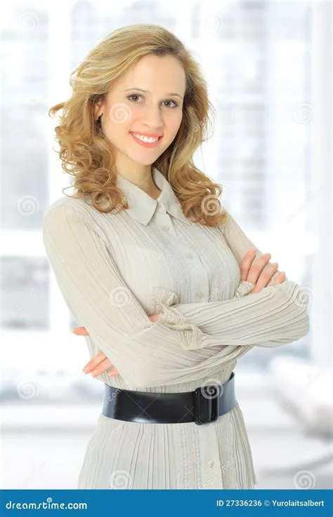 Business woman nice smiles stock photo. Image of employee - 27336236